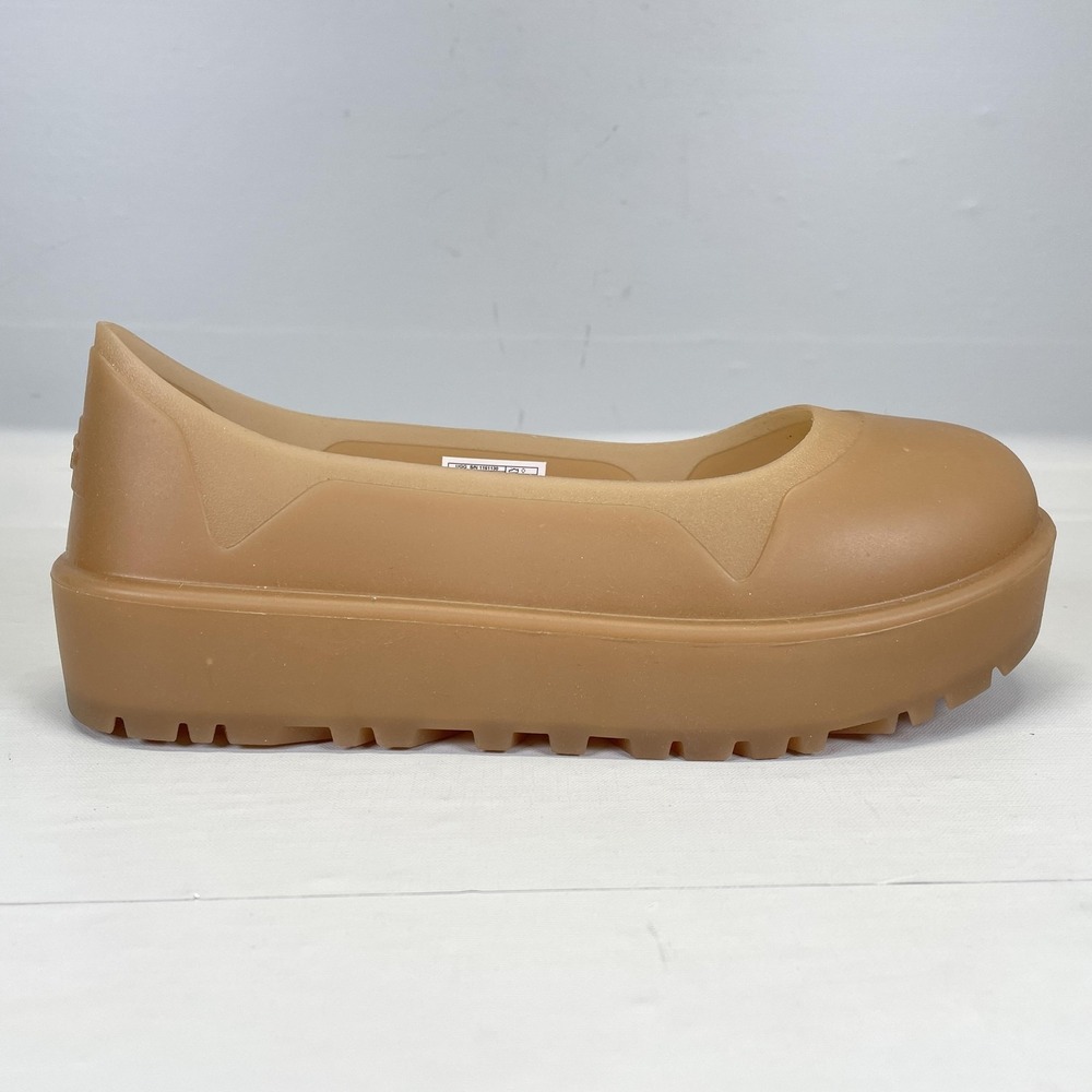 UGG Rubber Boot Guard Womens Size 5 Beige Waterproof Platform Slip On Galosh